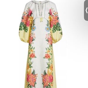 FARM Rio | Dresses | Farm Rio Womens Navy Macaw Embroidered Maxi Dress |  Poshmark